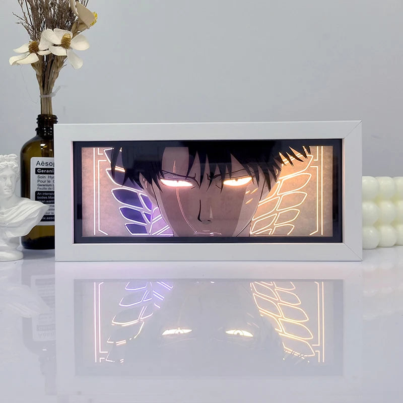 3D LED Shadow Box Light Paper Night Light Remote Control