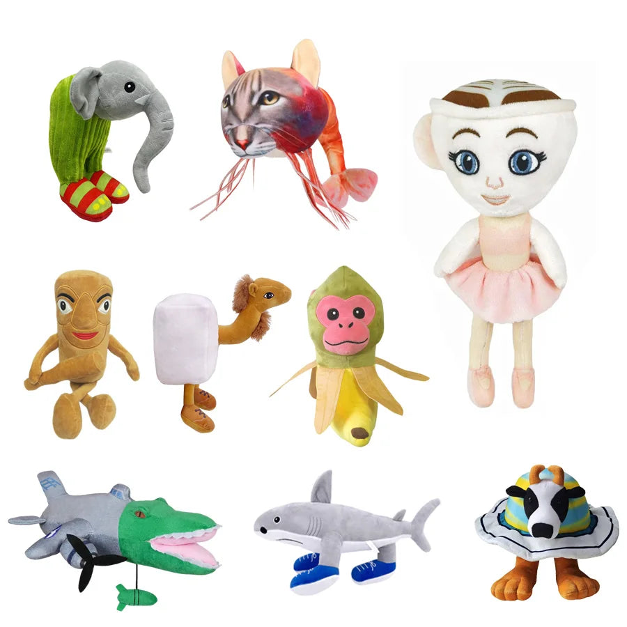 Tungtungsahur Italian Brainrot Tralalero Tralala Ballerina Cappuccina Animal Plush Toy Fun Plush Toy Companion Doll Gift