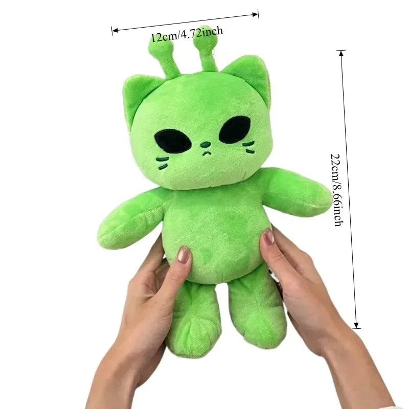 Alien Cat Plush Toy – Soft Kawaii Stuffed Animal Pillow