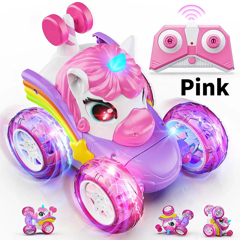Unicorn RC Car 4WD 360° Rotating Stunt Remote Control Car