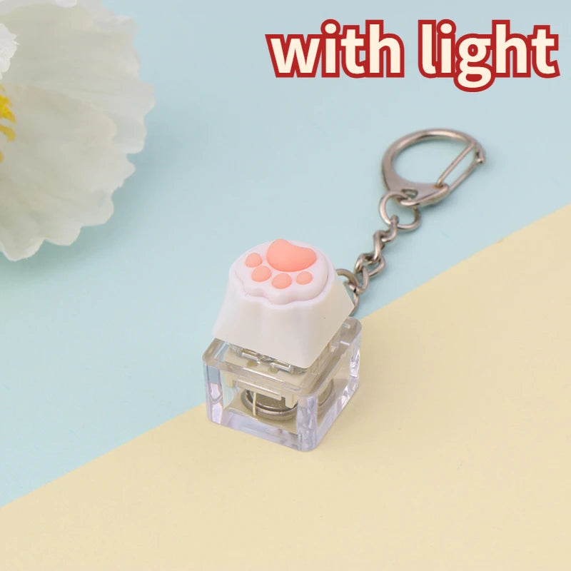 Mechanical Keyboard Key Tester – LED Keycap Fidget Keychain