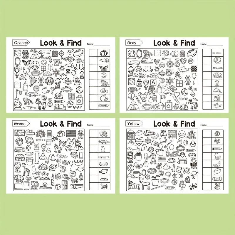 Find & Color Activity Book – 100+ Hidden Object Puzzle Pages