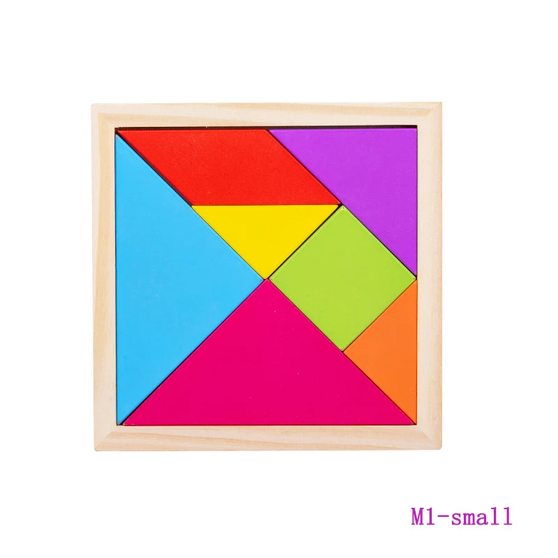 Wooden Puzzle – Tangram Brain Teaser