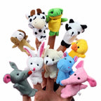 Cartoon Finger Puppet Doll – Plush Storytelling Toy for Kids