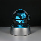 3D Crystal Ball Night Light – LED Decorative Display Lamp