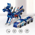 Transforming Car Toy – 2 in 1 Magnetic DIY Vehicle