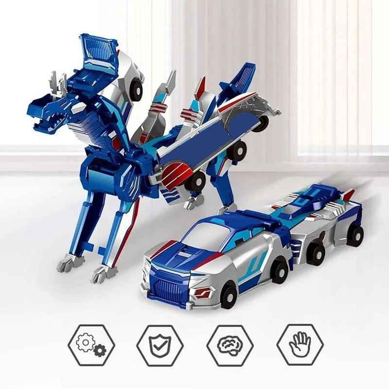 Transforming Car Toy – 2 in 1 Magnetic DIY Vehicle