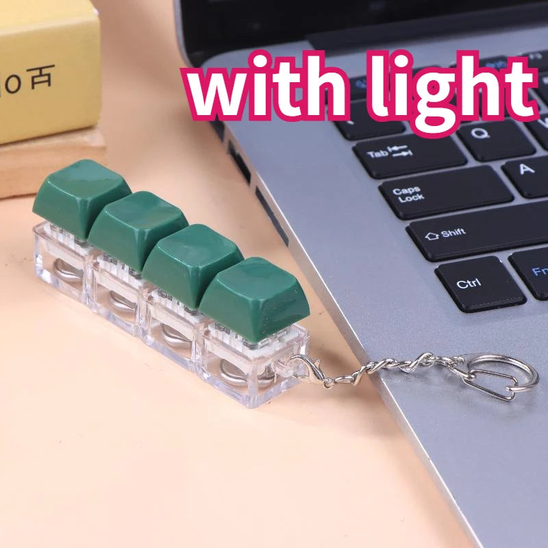 Mechanical Keyboard Key Tester – LED Keycap Fidget Keychain