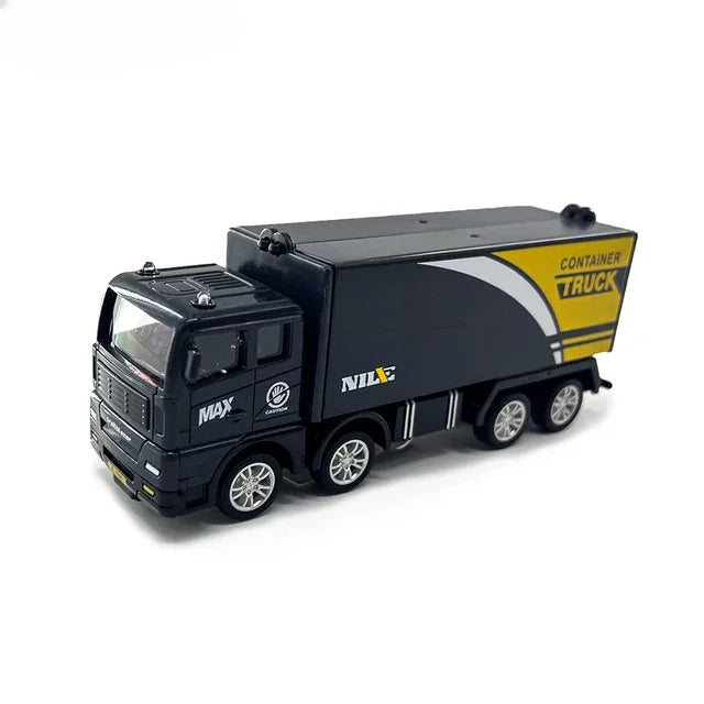 1:32 Container Truck Toy – Pull Back Freight Model