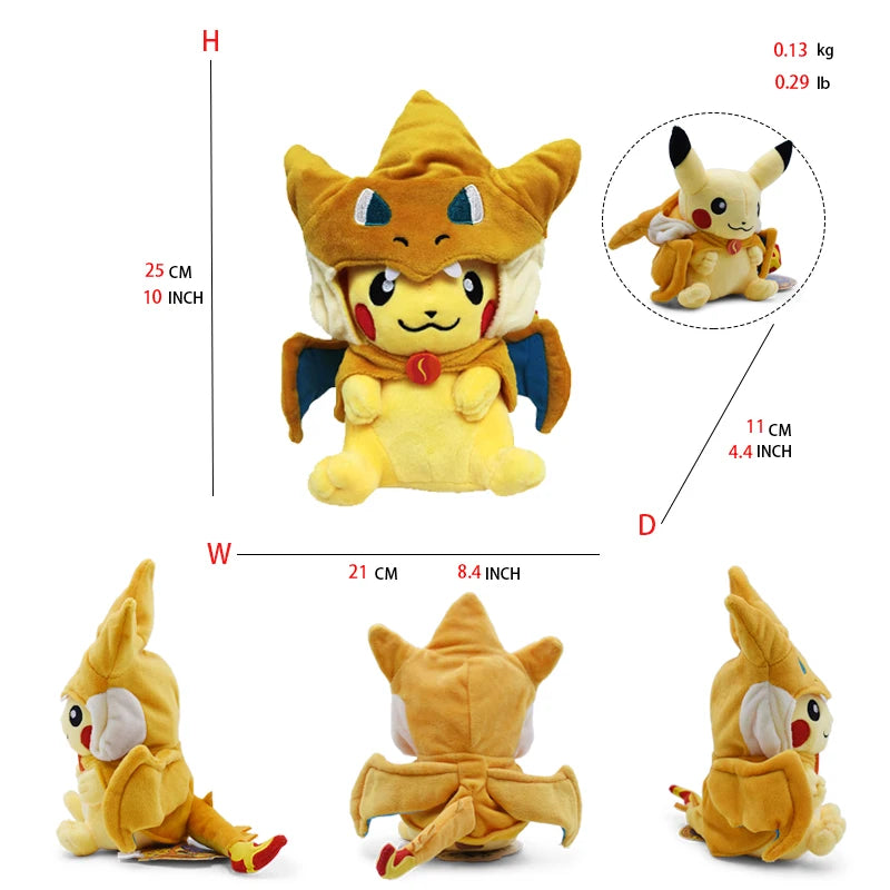 20-30cm Pikachu Plush Toy Character Stuffed Animal