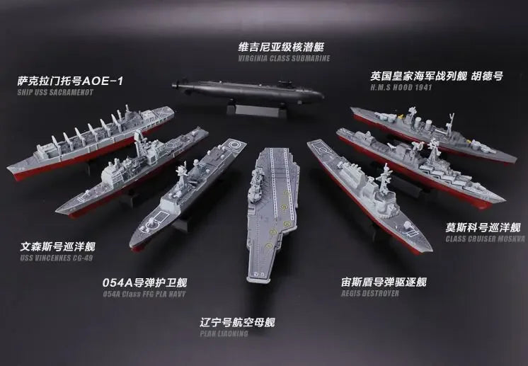 Battleship Model Kit – 1:1200 Scale Warship Assembly