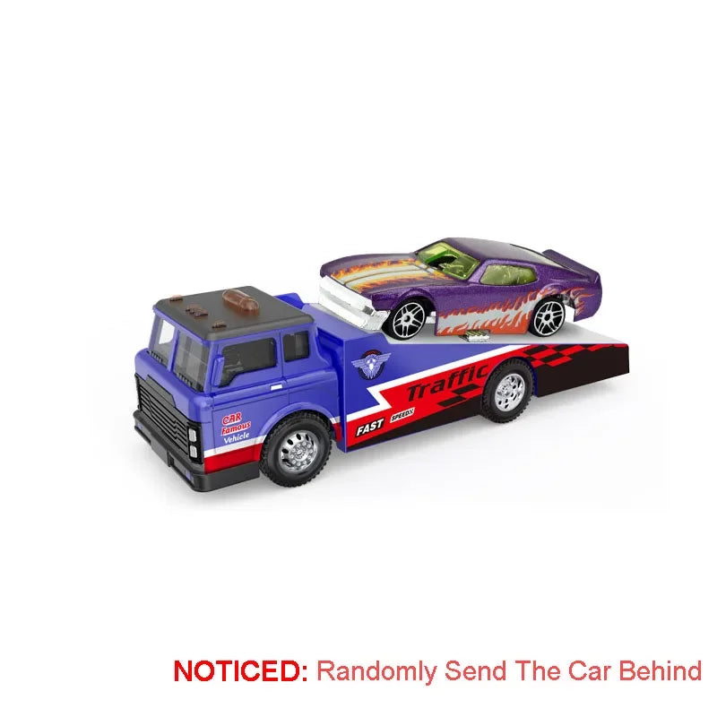 Diecast Trailer – 1:64 Metal Pull-Back Toy