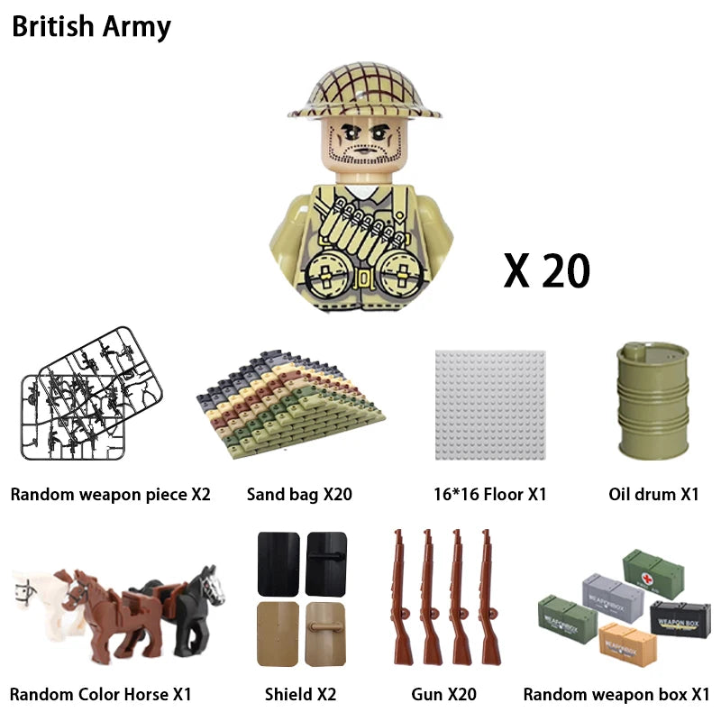 Army Building Blocks Set – Soldier & Military Construction Toy