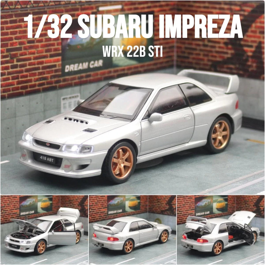 Diecast JDM Car Model – 1:32 Pull Back Toy with Lights