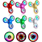 LED Glow Fidget Spinner – Light Up Gyro Toy