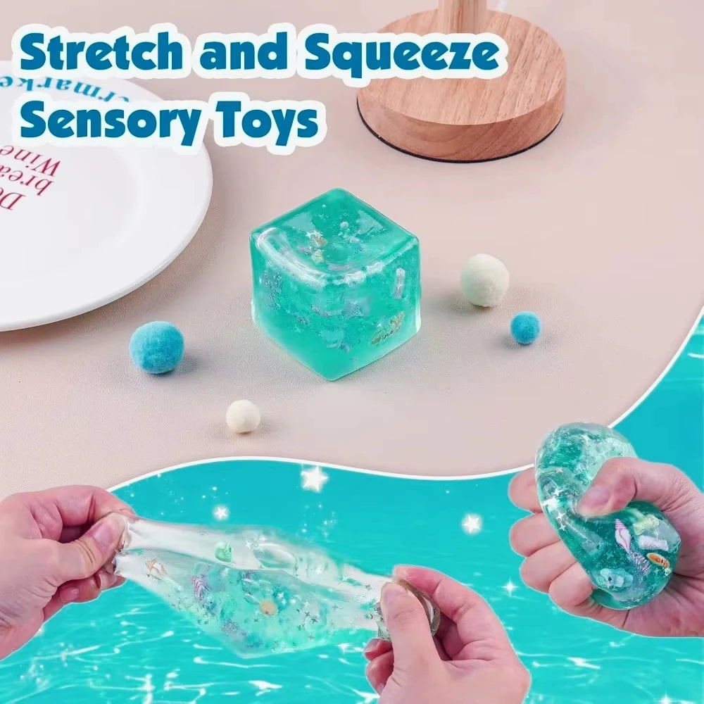Ocean Squishy Stress Ball – Slow Rise Sensory Fidget Toy
