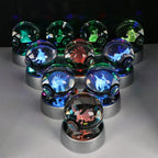 3D Crystal Ball Night Light – LED Decorative Display Lamp
