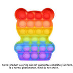 Push Pop Fidget Toy – Rainbow Bubble Sensory Stress Relief Game