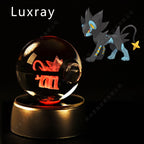 3D Crystal Ball Night Light – LED Glass Decorative Lamp