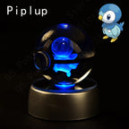 3D Crystal Ball Night Light – Glass LED Display Lamp