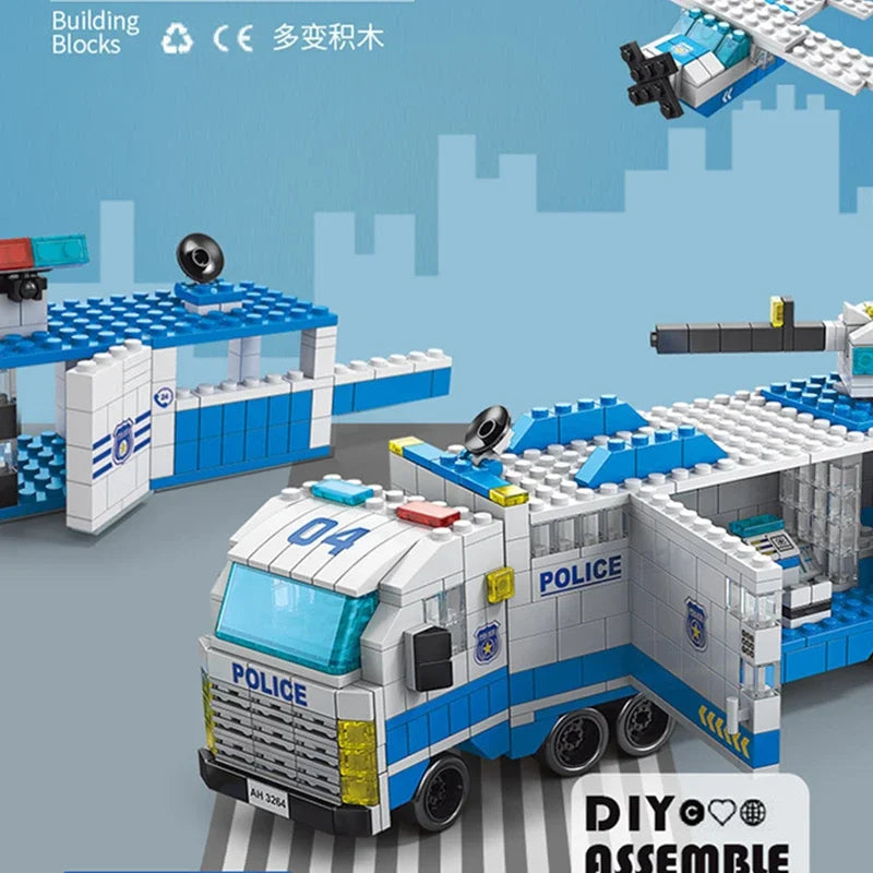 City Building Blocks – 6-in-1 Vehicle Set