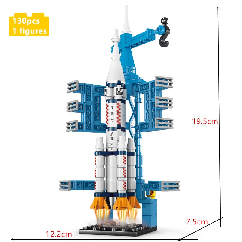 Space Rocket Building Blocks – Manned Spacecraft Model Kit