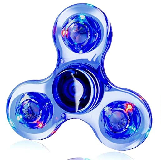 LED Fidget Spinner – Light Up Glow in the Dark Gyroscope Toy