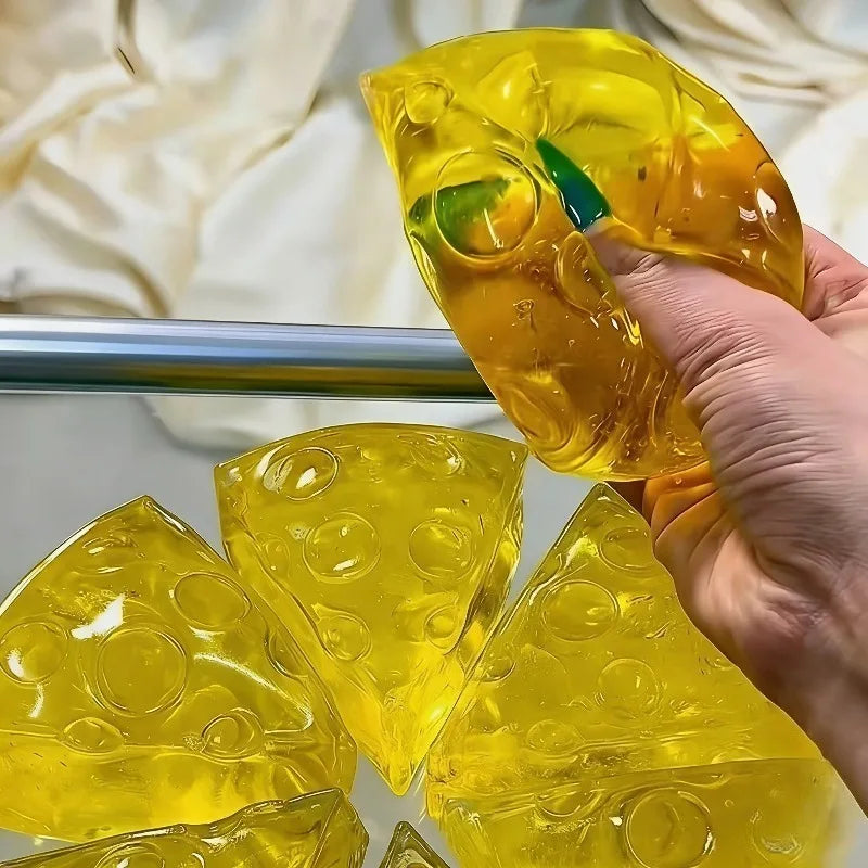 Honey Cheese Squishy Toy – Soft Sensory Squeeze Fidget