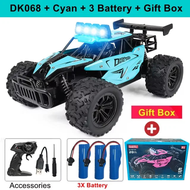 RC Drift Car 1:16 Off-Road Remote Control Vehicle with LED Lights