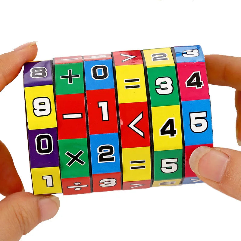 Montessori Math Toy – Number Cube Counting & Arithmetic Game