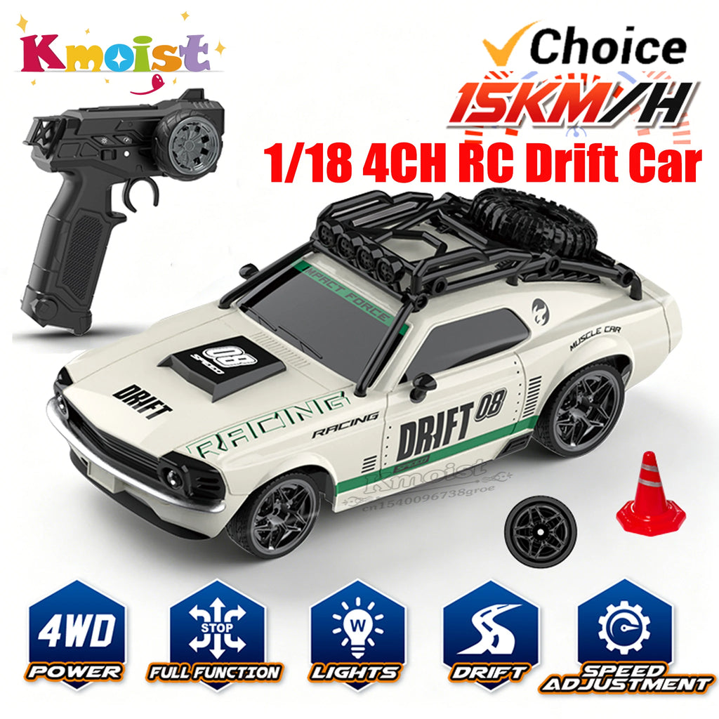 RC Drift Car 1:18 – Remote Control Racing Car with Lights