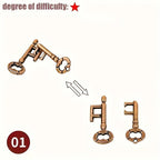 Metal Brain Teaser Puzzle – Challenging 3D Geometric Game