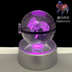 3D Crystal Ball Night Light – LED Decorative Display Lamp
