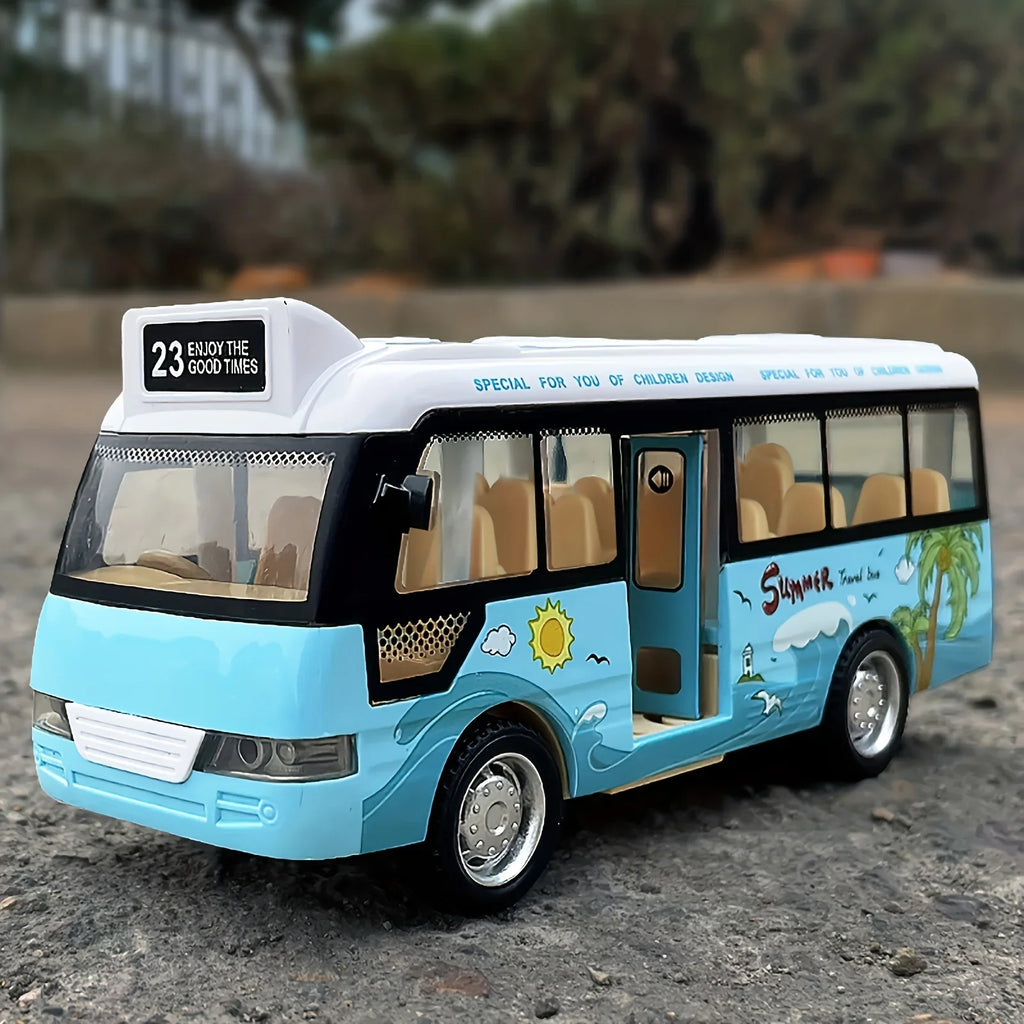 Diecast City Bus – Pull-Back Toy
