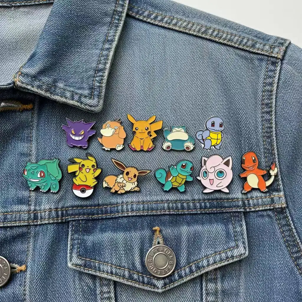 11 Pcs  Enamel Pins Set Creative Bandage Brooches for Backpack Clothes Personalized Metal Emblem Accessories Gift