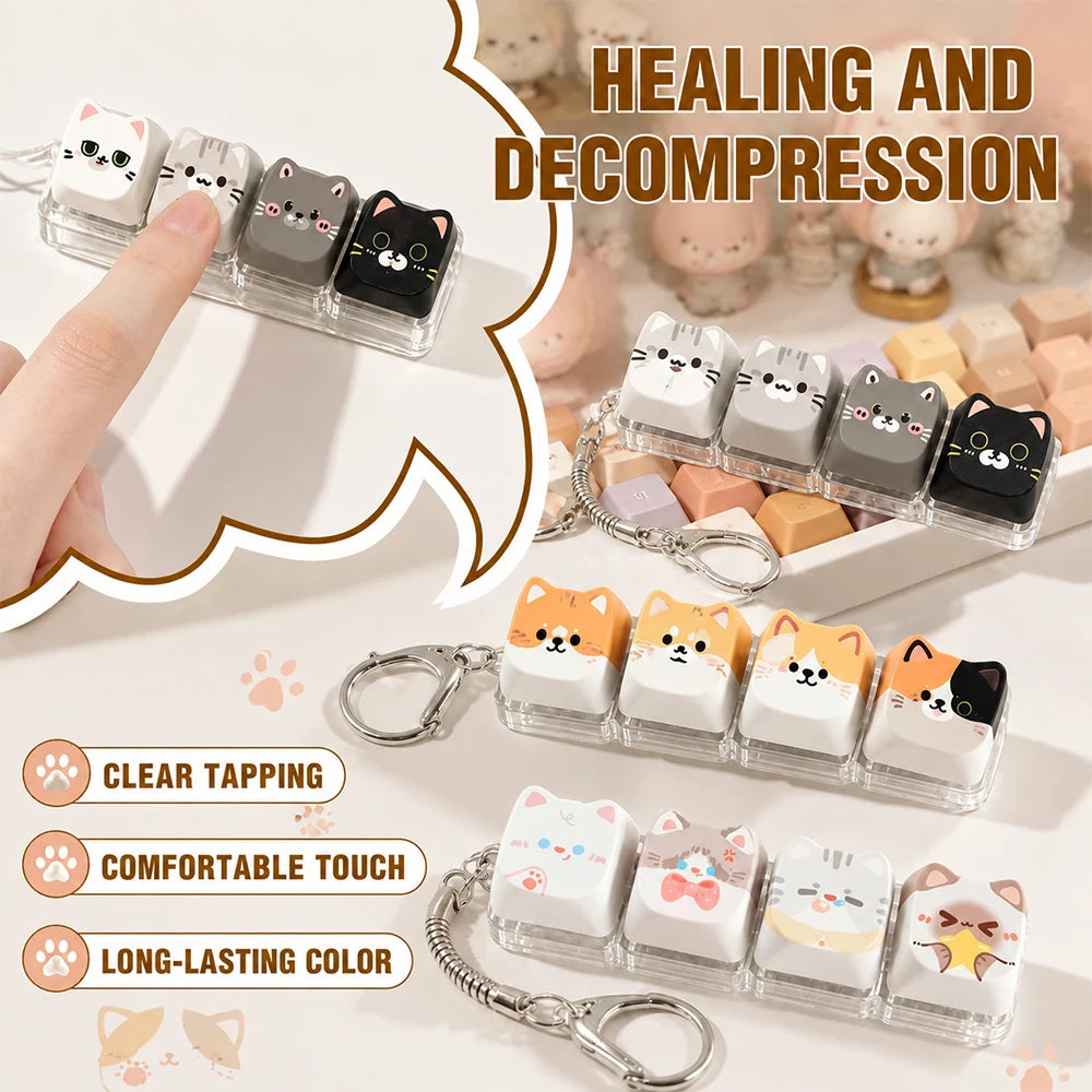 Animal Keychain – Cute Resin Key Ring & Bag Charm