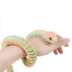 2026 3D Printed Snake Fidget Toy – Movable Joint Desk Ornament
