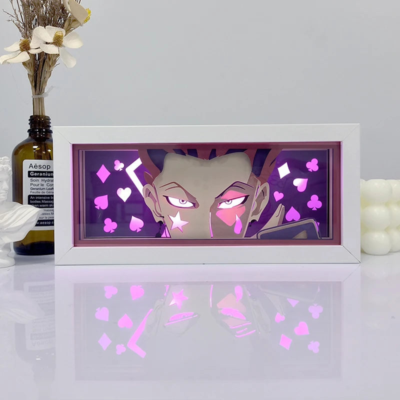 3D LED Shadow Box Light Paper Night Light Remote Control