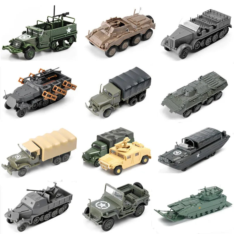 Military Vehicle Model Kit – 1/72 Scale Assembly Set