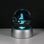 3D Crystal Ball Night Light – LED Decorative Display Lamp