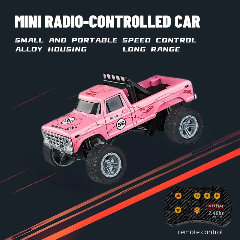 Mini RC Car 1:64 Alloy Remote Control