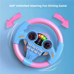 Kids Steering Wheel Toy – 360° Rotating Pretend Play Toy