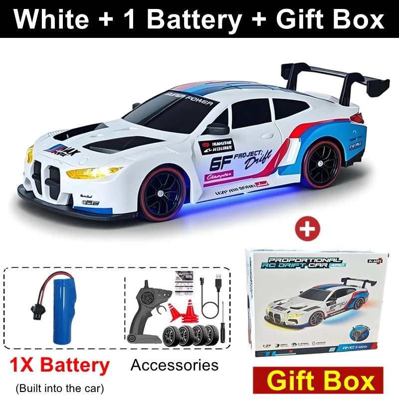 RC Drift Car 1:24 4WD High Speed Remote Control Racing Car