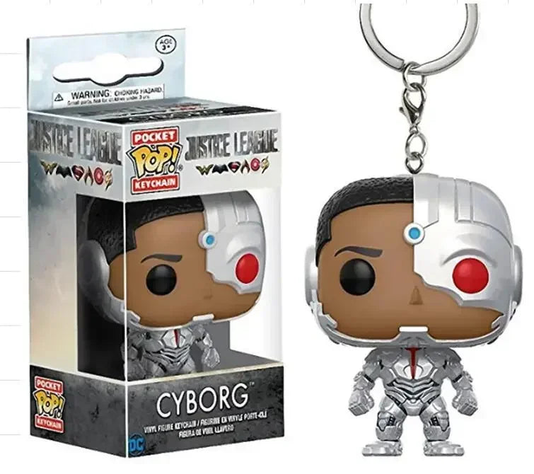 Superhero Keychain Figure – 4cm Vinyl Collectible Toy