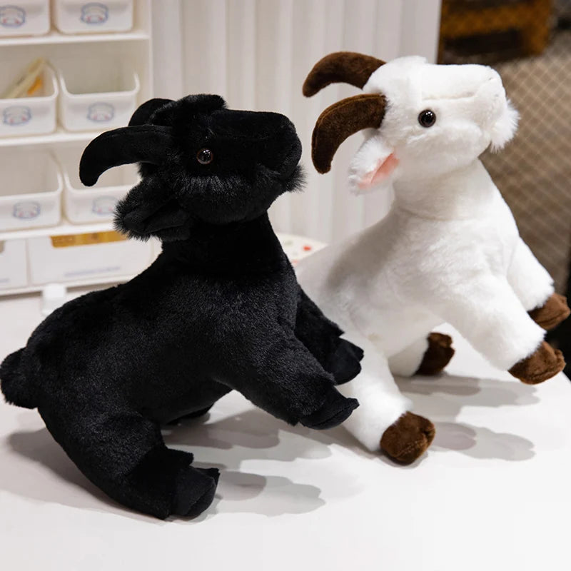 Goat Plush Toy – Cute Farm Animal Stuffed Toy