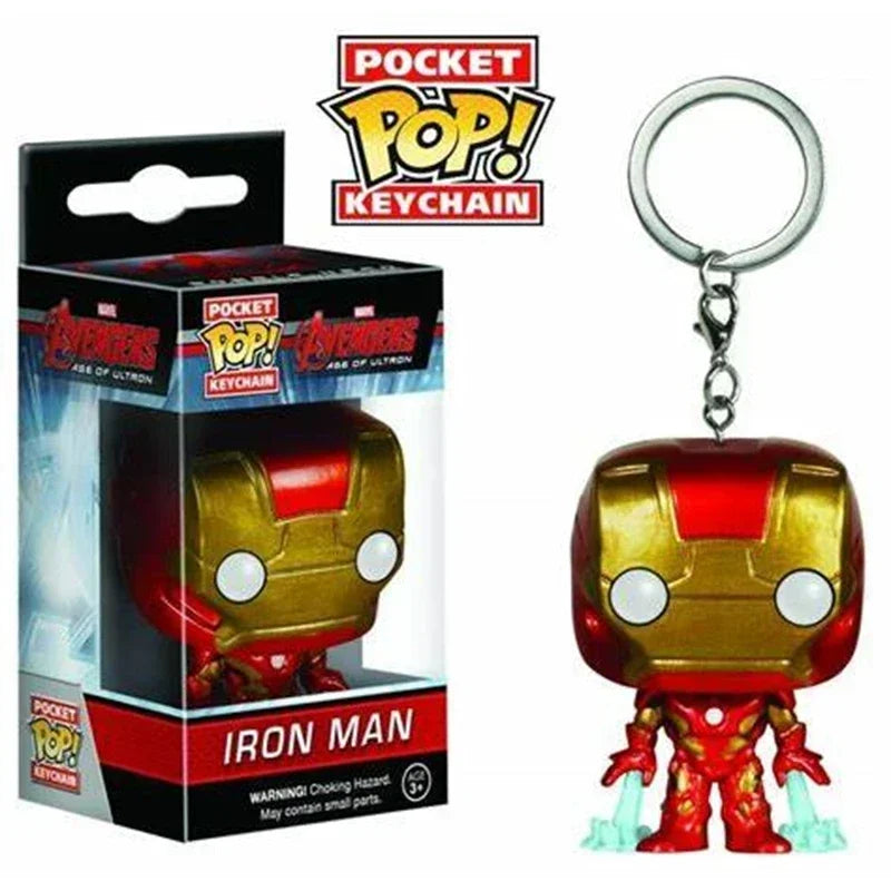 Superhero Keychain Figure – 4cm Vinyl Collectible Toy