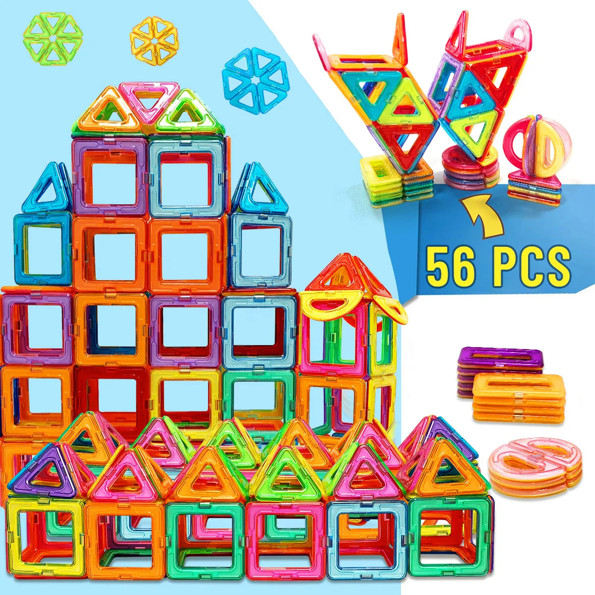 Magnetic Building Blocks – STEM Construction Set for Kids