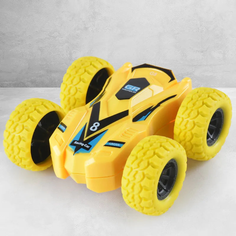 Fun Pull Back Car Double-Side Vehicle Inertia Safety and Fall Resistance Shatter-Proof Model for Kids Boys Children's Toys Car