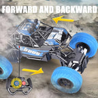 Remote Control Car with Flashing Lights, Rubber Wheels & Off-Road Design