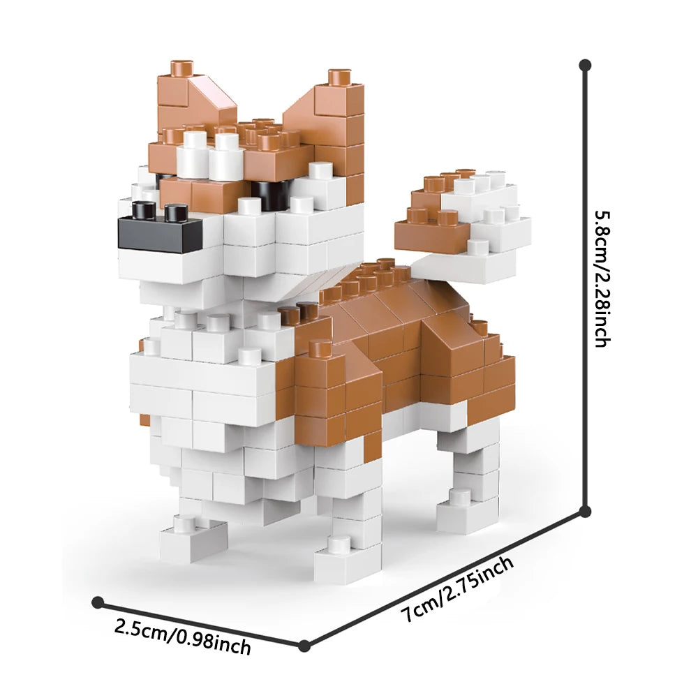 Mini Dachshund Building Blocks Toy for Kids & Adults